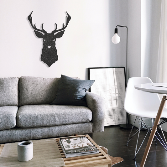 Deer Mount - Metal Wall Art