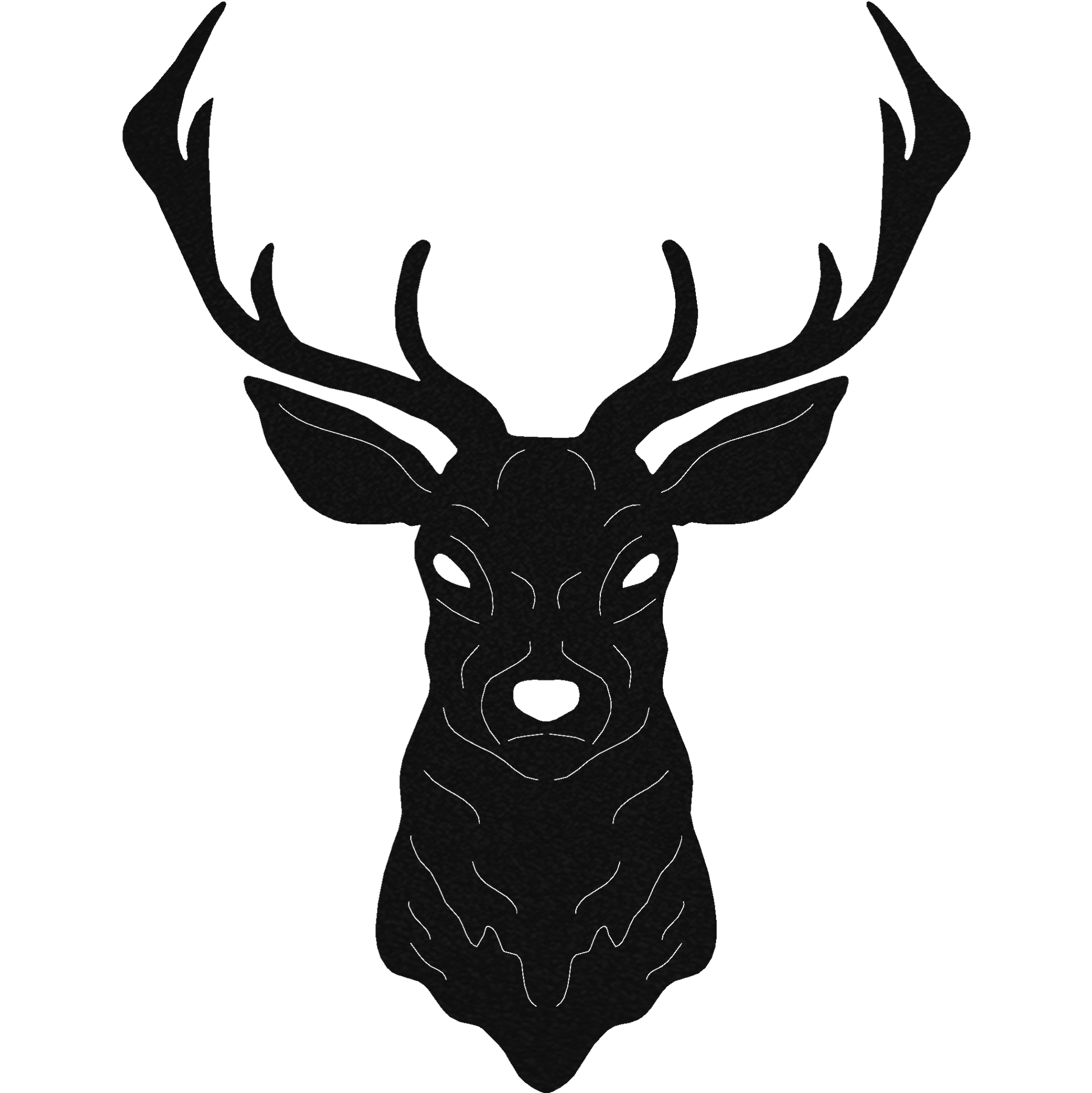 Deer Mount - Metal Wall Sign - Badger Steel USA