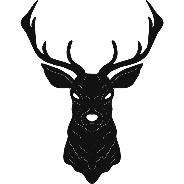 Deer Mount - Metal Wall Sign - Badger Steel USA