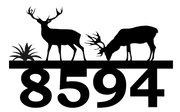 Deer Address Plaque - Metal Wall Art
