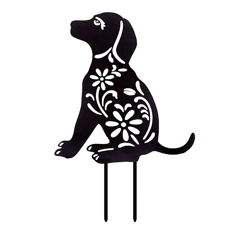 Dog Garden Stake - Metal Wall Art