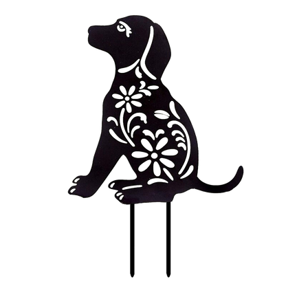 Dog Garden Stake - Metal Wall Art