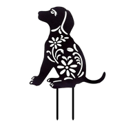 Dog Garden Stake - Metal Wall Art