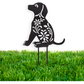Dog Garden Stake - Metal Wall Art