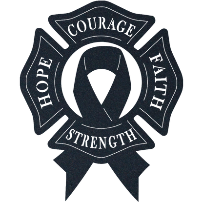 Faith Hope Strength Cancer Awareness - Metal Wall Art