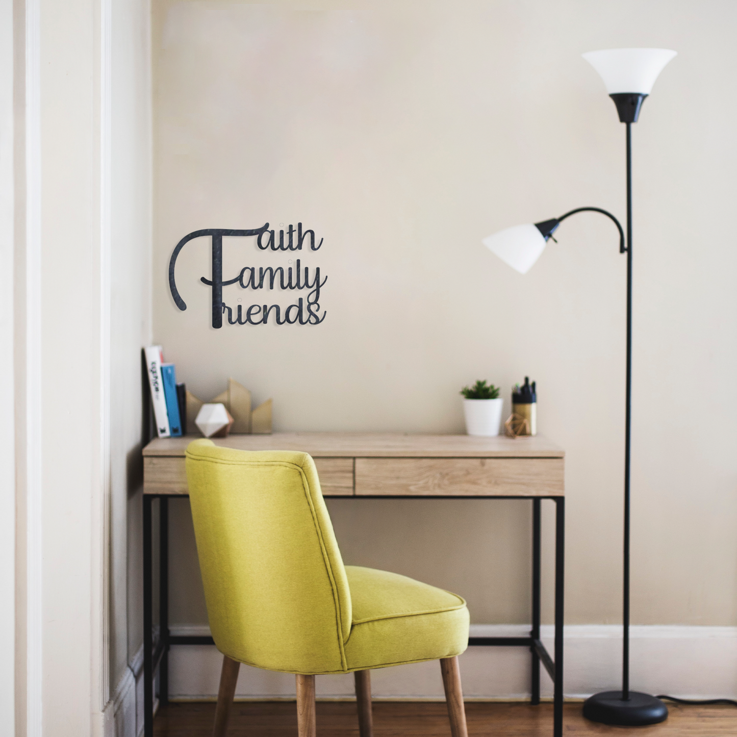 Faith Family Friends - Metal Wall Art