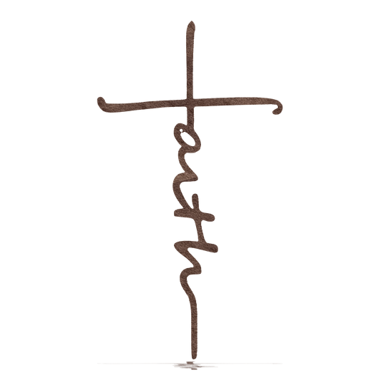 Faith Cross - Metal Wall Art