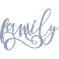 Family Cursive- Metal Wall Art