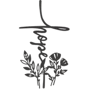 Hope Flower Cross - Metal Wall Art