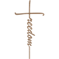 Freedom Cross - Metal Wall Art