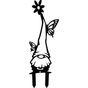 Garden Gnome #1 - Metal Wall Art