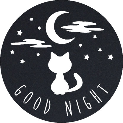 Good Night Cat - Metal Wall Art