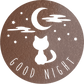 Good Night Cat - Metal Wall Art