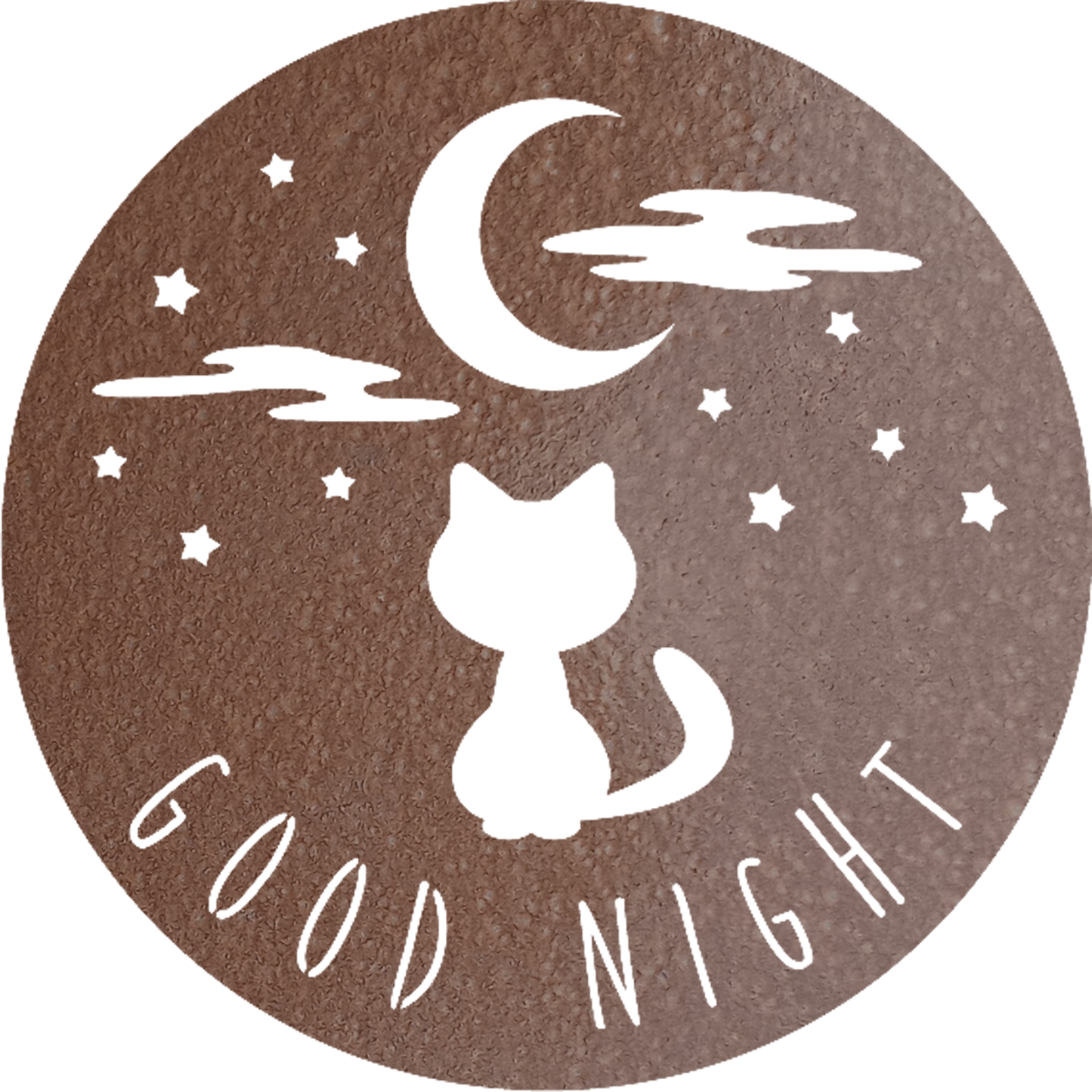 Good Night Cat - Metal Wall Art