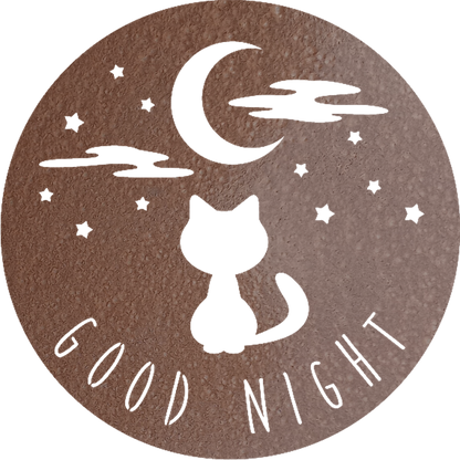 Good Night Cat - Metal Wall Art