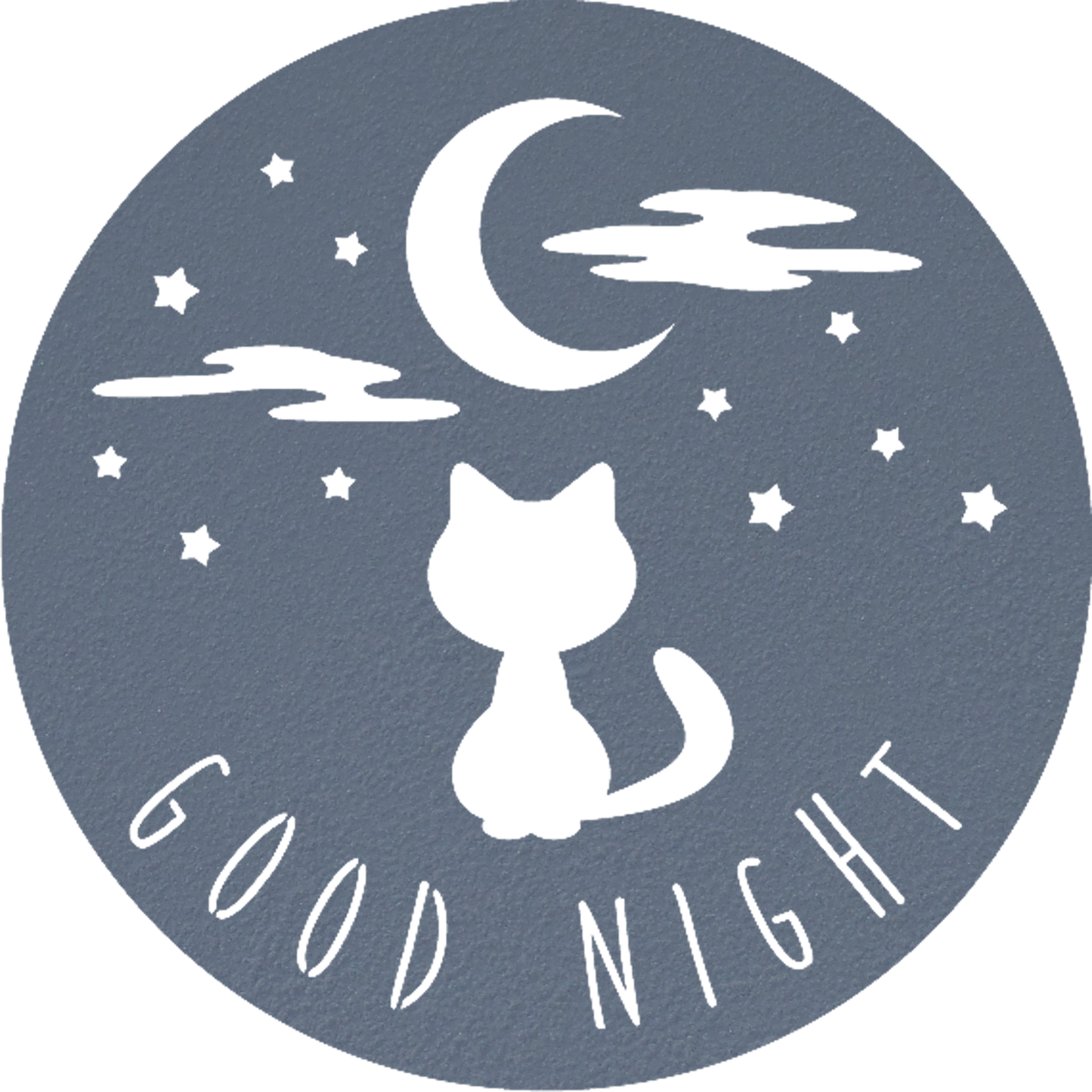 Good Night Cat - Metal Wall Art