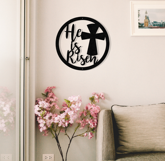 He is Risen - Metal Wall Art