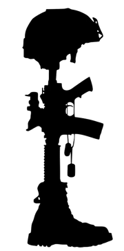 Helmet Boot Gun - Metal Wall Art