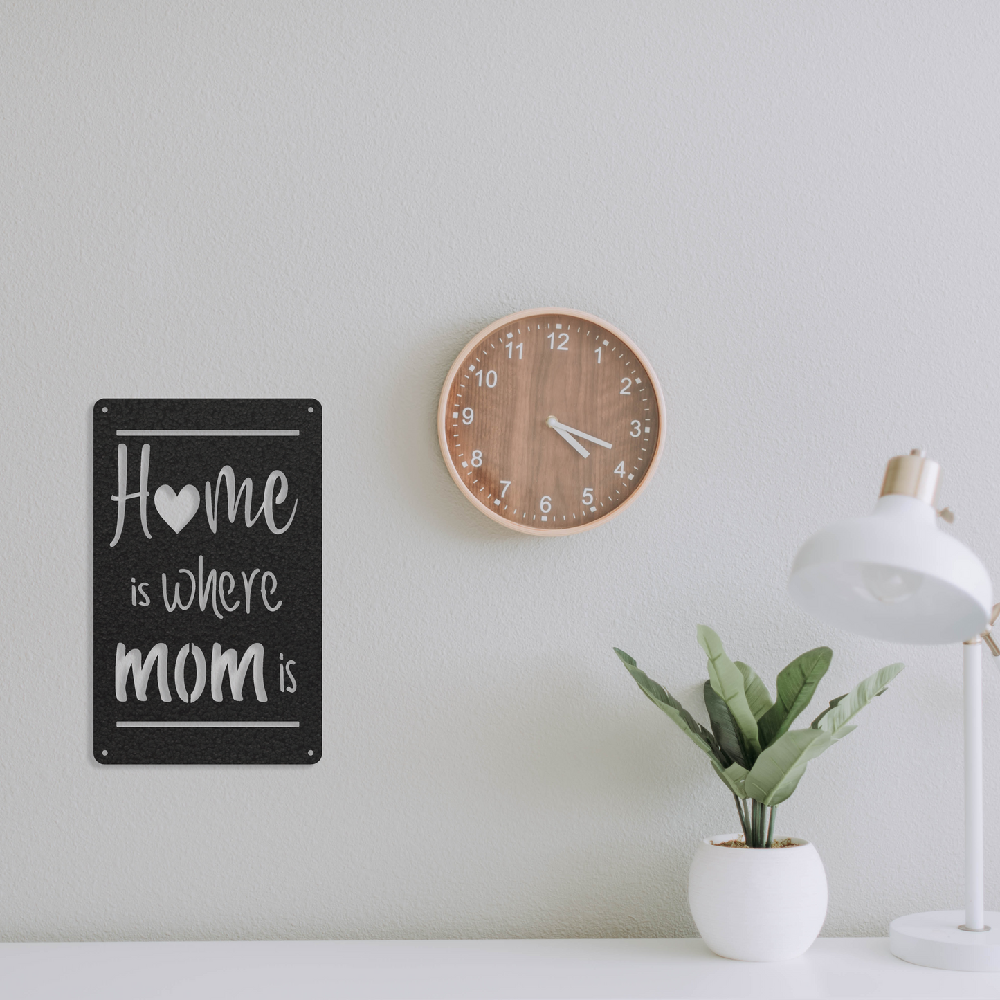 Home Is Where Mom Is - Metal Wall Art