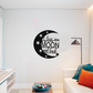 I Love You To The Moon And Back - Metal Wall Art