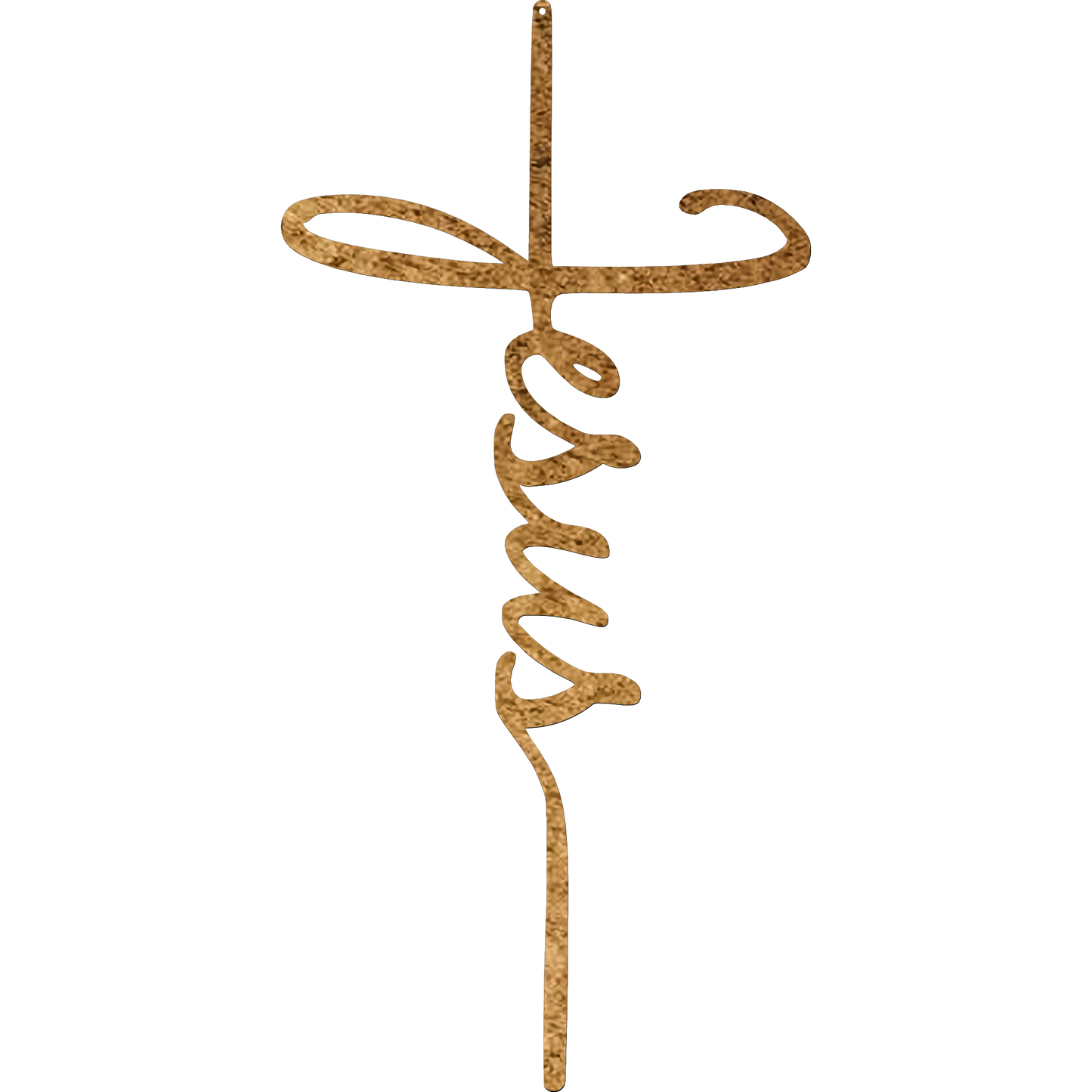 Jesus Cross - Metal Wall Art Hammer Copper - Badger Steel USA