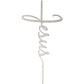 Jesus Cross - Metal Wall Art Hammer Silver - Badger Steel USA