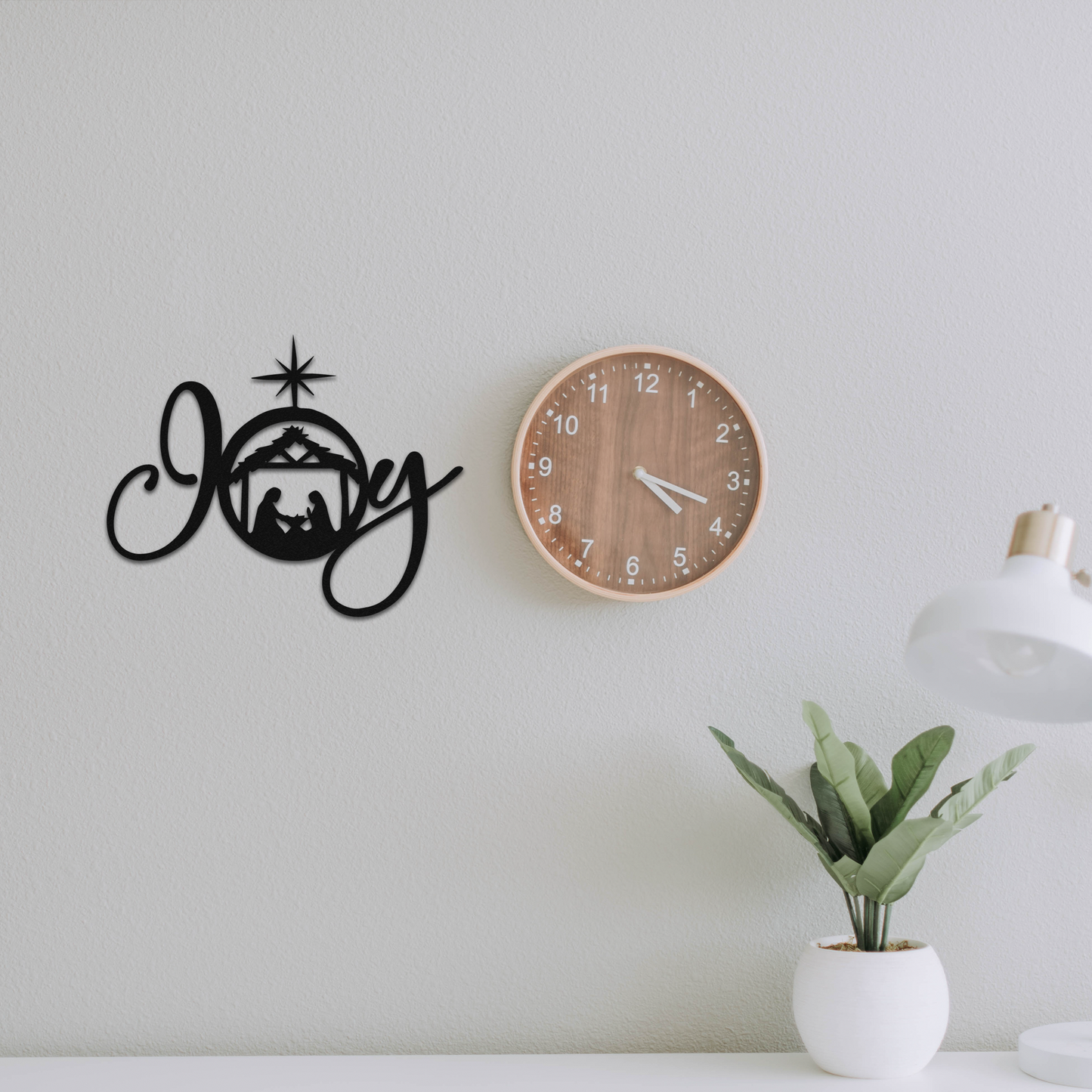 Joy - Metal Wall Art Next To The Clock - Badger Steel USA