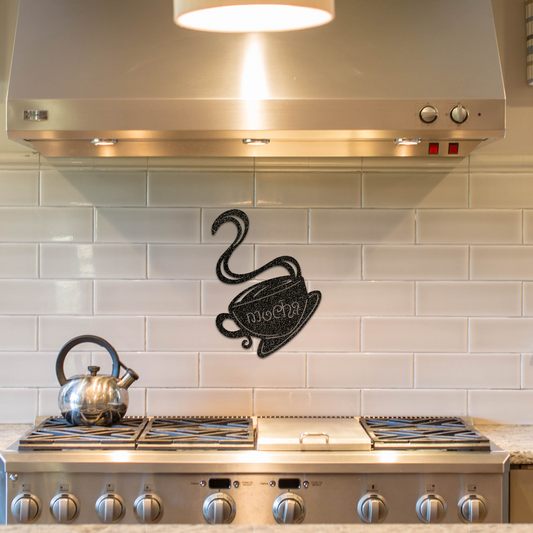 Mocha Mug - Metal Wall Art