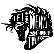 Let Your Dreams Come True Unicorn - Metal Wall Art