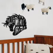 Let Your Dreams Come True Unicorn - Metal Wall Art