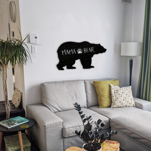 Mama Bear - Metal Wall Art