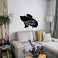Mama Bear with Cub - Metal Wall Art