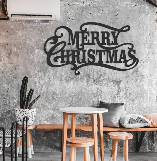 Merry Christmas - Metal Wall Art