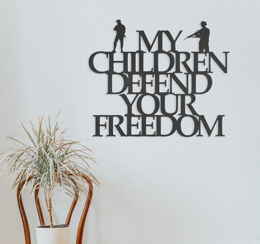 My Children Defend - Metal Wall Art