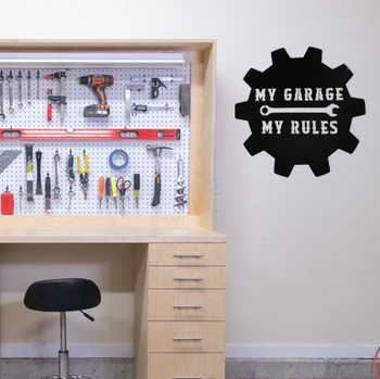 My Garage My Rules - Metal Wall Art