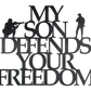 My Son Defends - Metal Wall Art