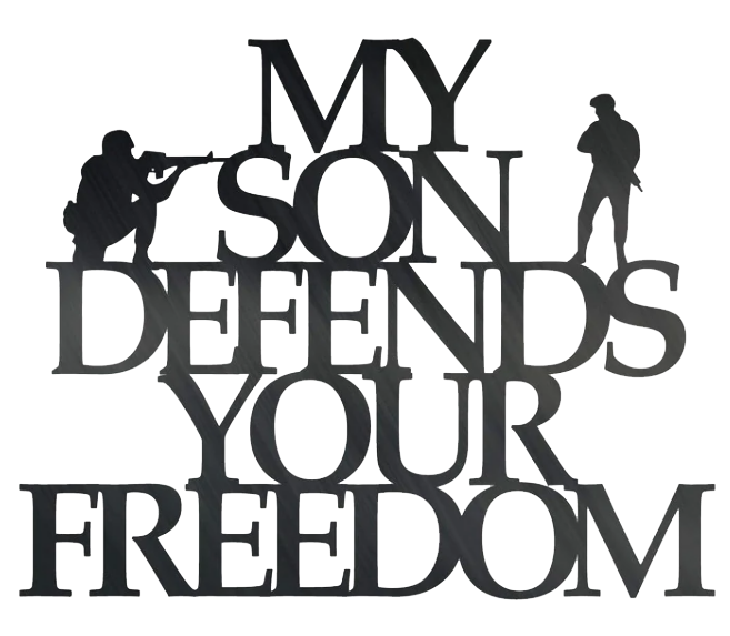 My Son Defends - Metal Wall Art