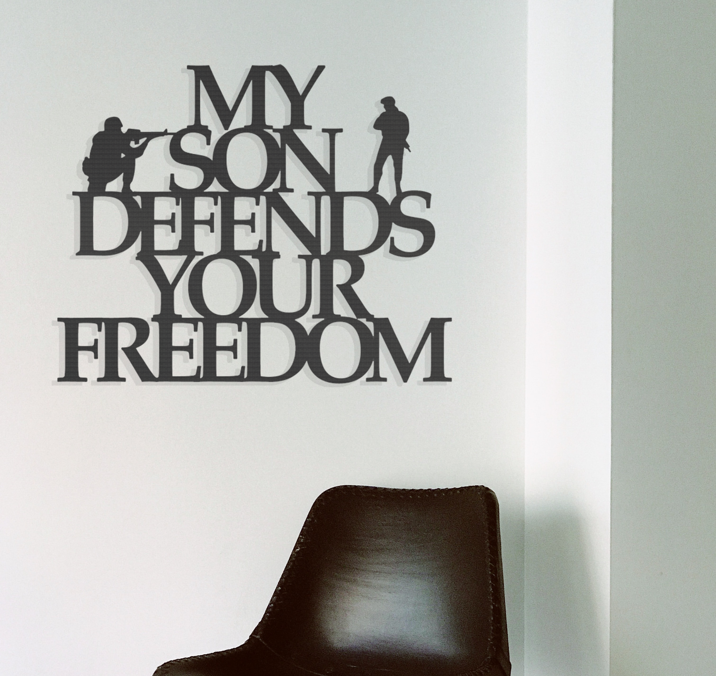 My Son Defends - Metal Wall Art