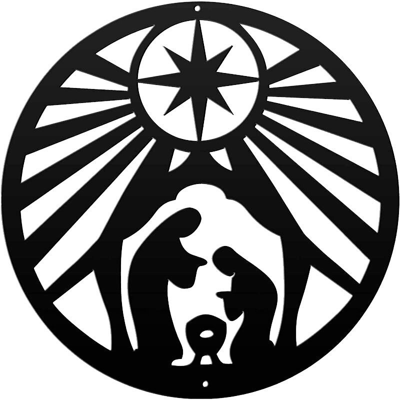 Nativity Scene - Metal Wall Art