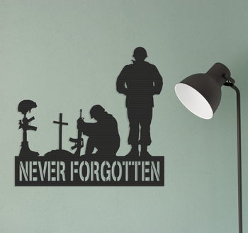 Never Forgotten - Metal Wall Art