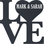 Love Heart Personalized - Metal Wall Art