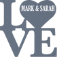 Love Heart Personalized - Metal Wall Art