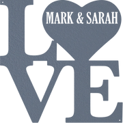 Love Heart Personalized - Metal Wall Art