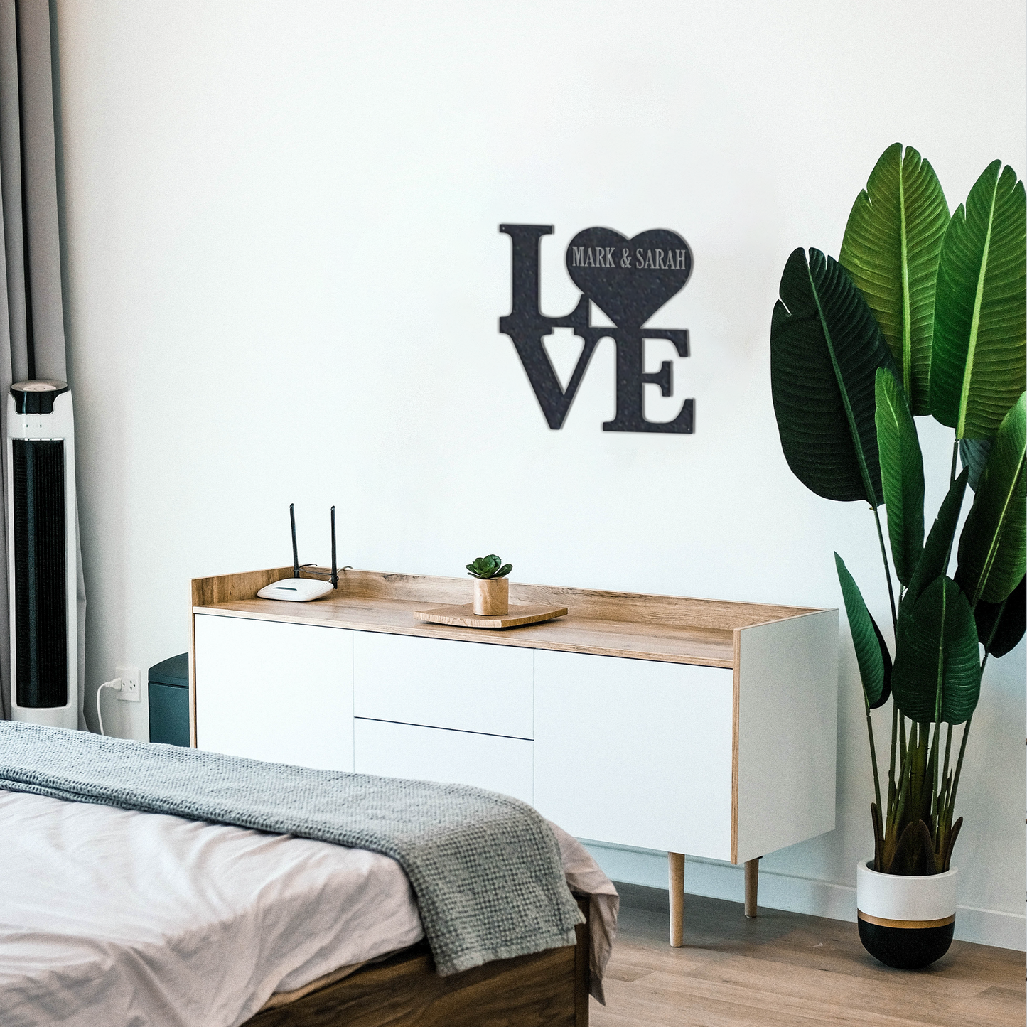Love Heart Personalized - Metal Wall Art