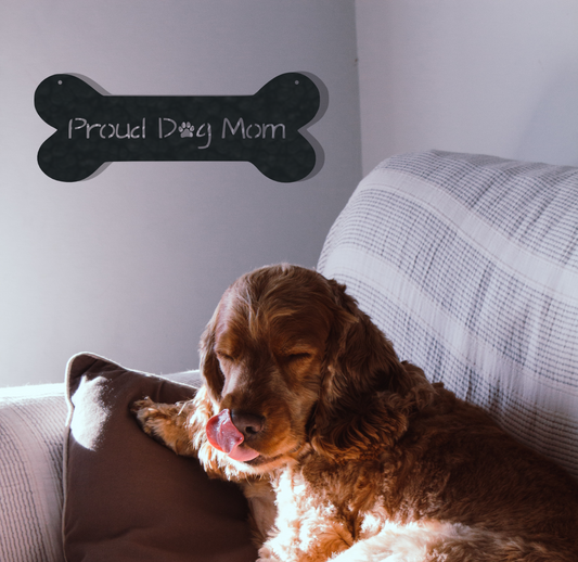 Proud Dog Mom - Metal Wall Art