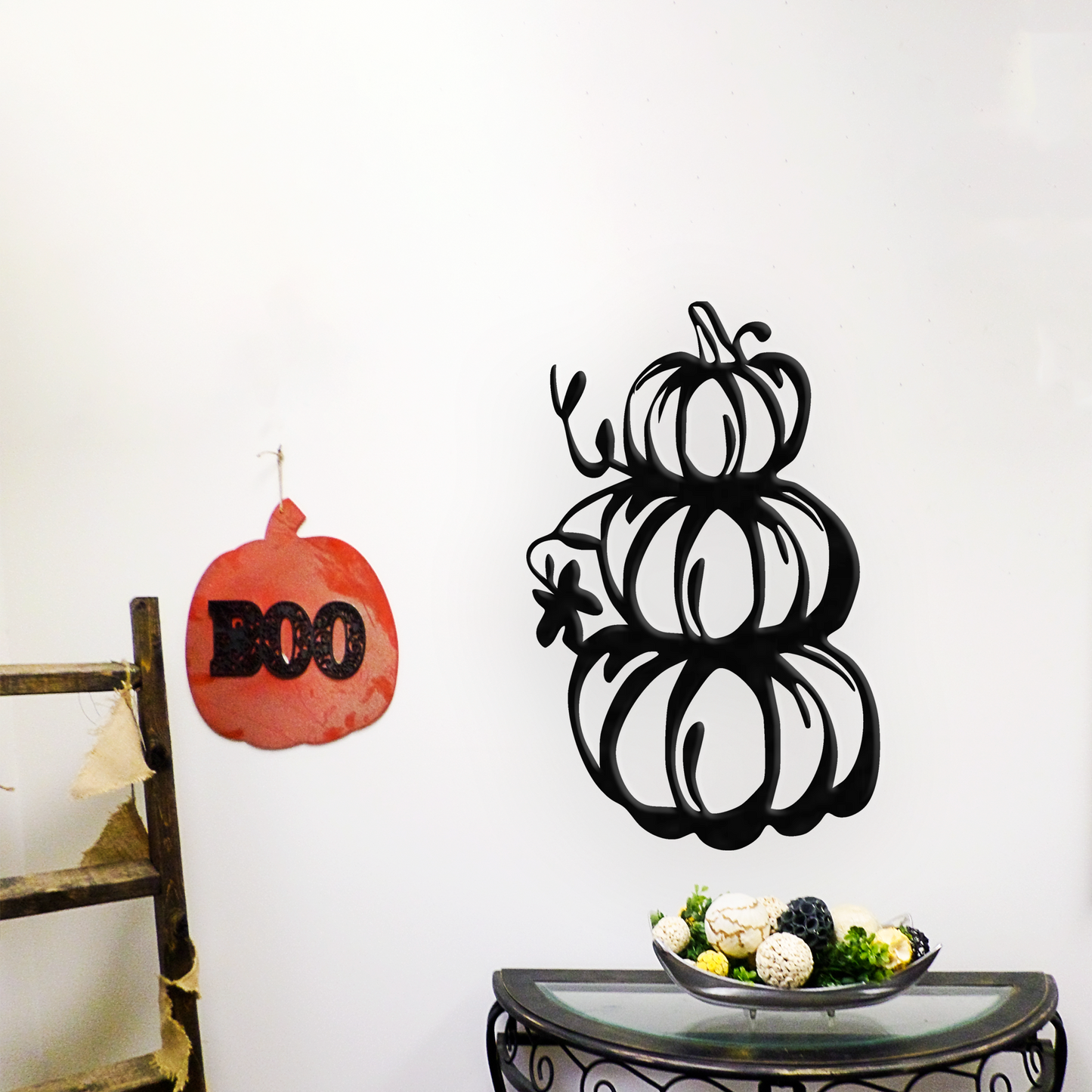 Pumpkin Stack - Metal Wall Art