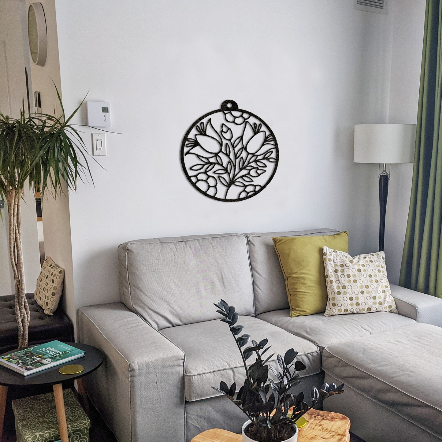 Round Flower Bouquet - Metal Wall Art