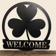 Saint Patty's Welcome Sign - Metal Wall Art