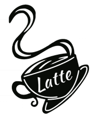 Latte Mug - Metal Wall Art