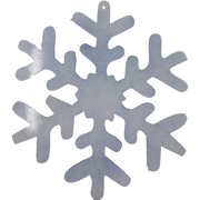 Snowflake Blue Glitter - Metal Wall Art - Badger Steel USA